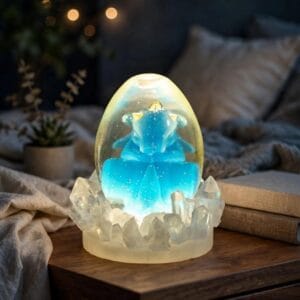 Veilleuse Bébé Dragon Blanche