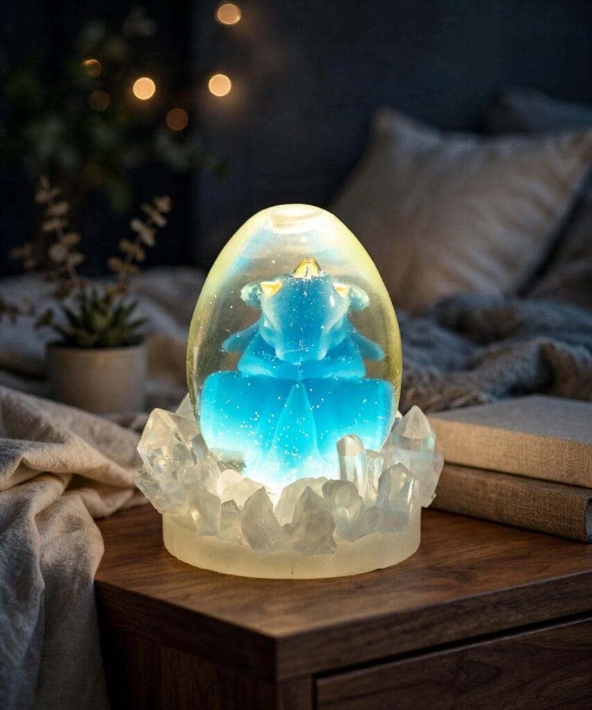 Veilleuse Bébé Dragon Blanche