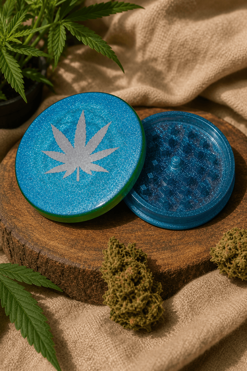 grinder personnalisé en résine