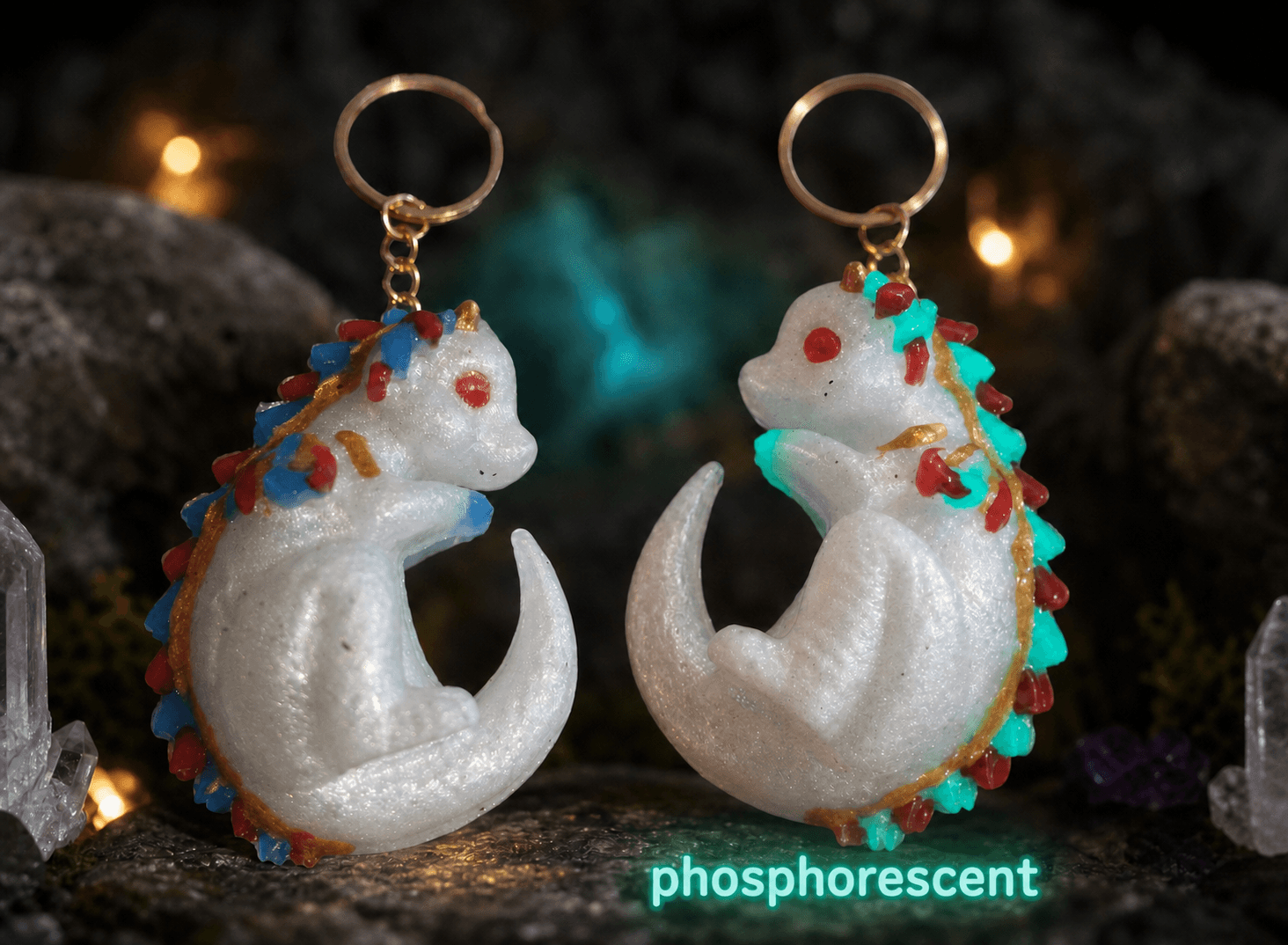 porte-clé phosphorescent en résine