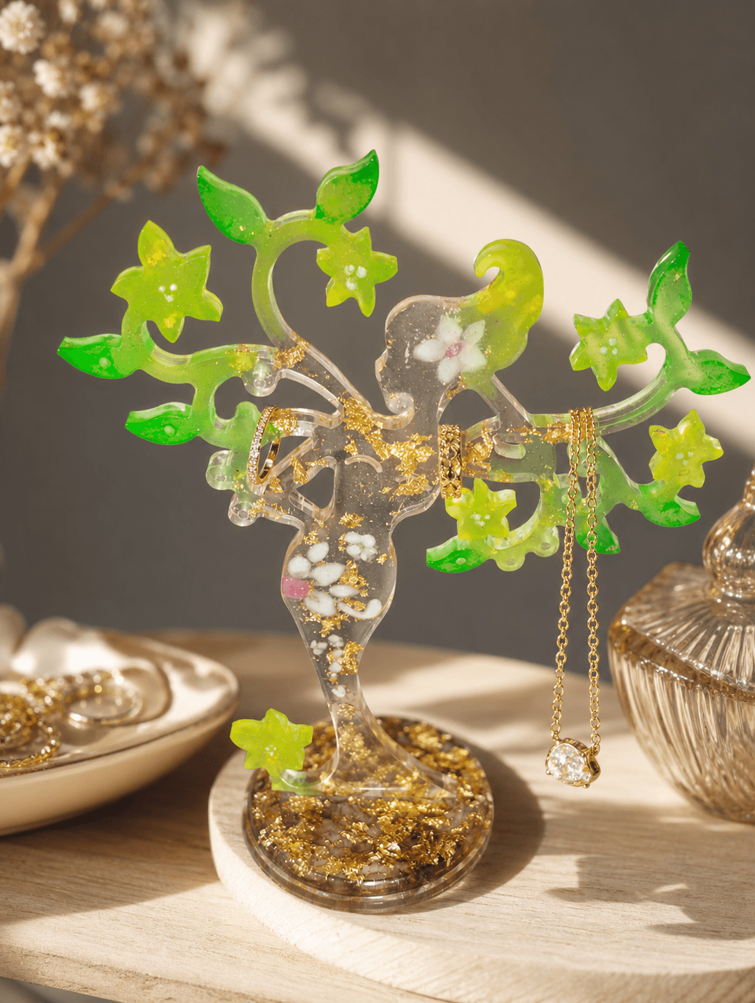 porte-bijoux en résine